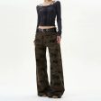 Wide-leg Camouflage Pants Cheap