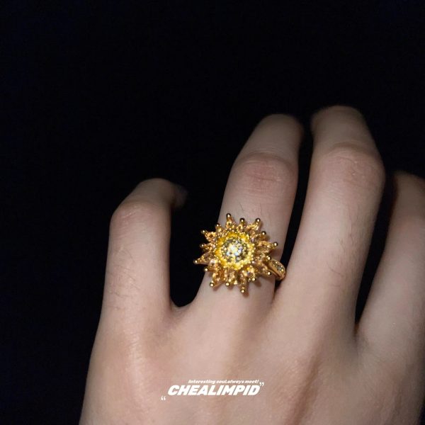 Sunflower Sparkle Ring Online