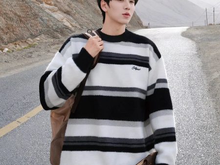 Striped Knit Sweater on Sale