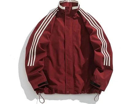 Stylish Athletic Stripe Jacket For Sale