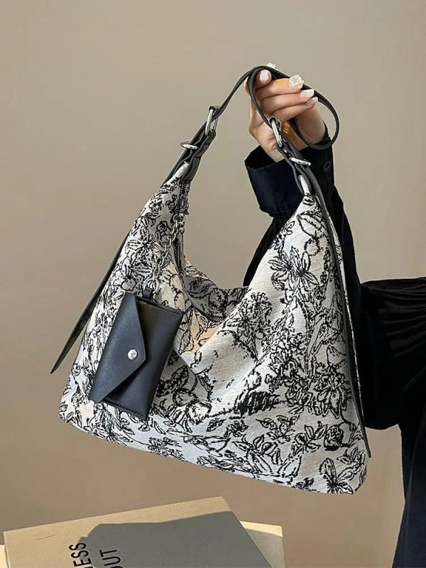 Canvas Floral Pattern Shoulder Bag Online