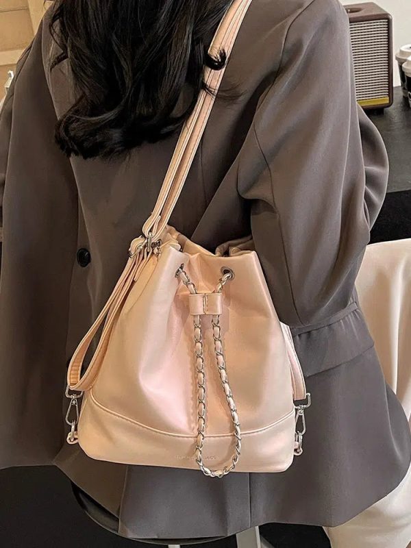 Chain Drawstring Shoulder Bag Supply