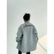 Button Closure Oversized Quilted Coat Online Sale