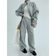 Casual Track Zipper Jacket Pants Suit Fashion