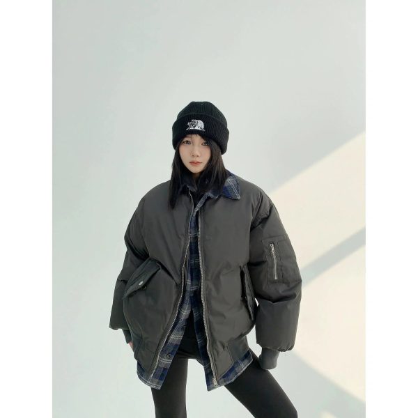 Winter Oversized Quilted Coat For Sale