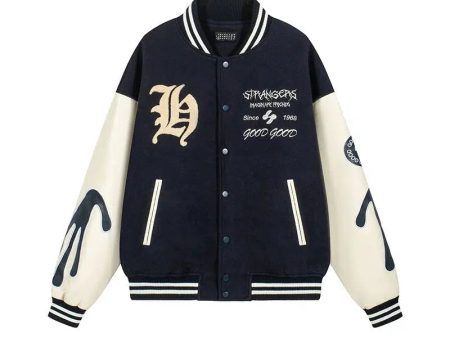 Vintage Graphic Varsity Jacket on Sale