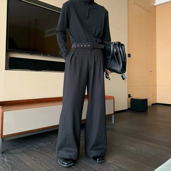 Wide-Leg High-Waist Casual Pants Supply