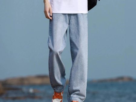 Washed Retro Casual Straight Pants Supply