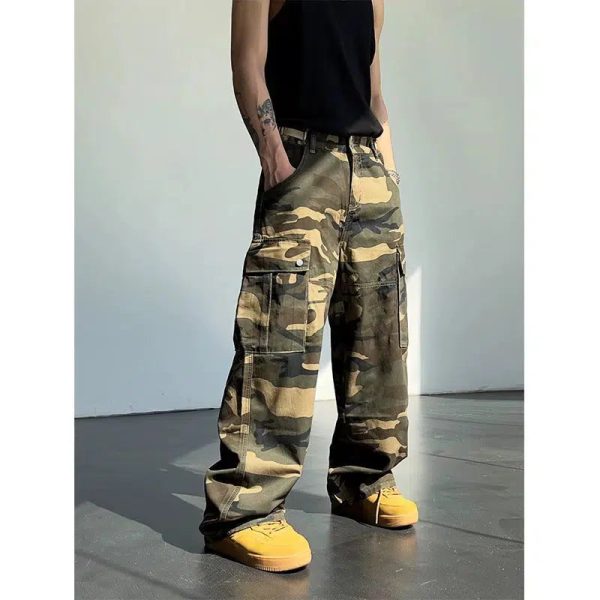 Camo Cargo Casual Pants Online now