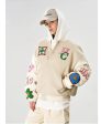 Campus Letter Flower Embroidered Jacket Online Hot Sale