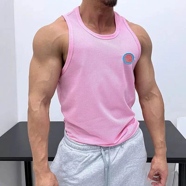 Breathable Candy-colored Athletic Vest For Cheap