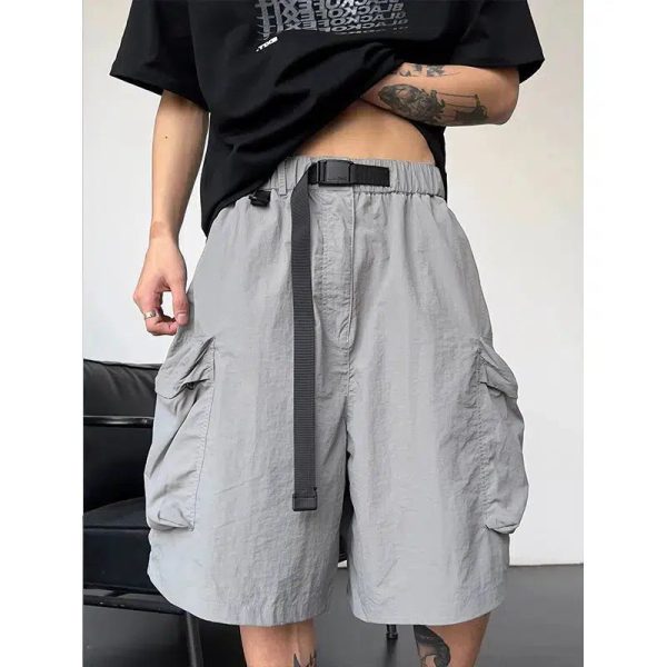 Wide Leg Pocket Cargo Shorts Fashion