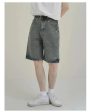 Vintage Gray Blue Denim Shorts For Discount