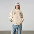 Campus Letter Flower Embroidered Jacket Online Hot Sale