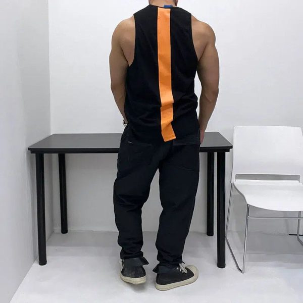 Vertical Stripe Athletic Vest on Sale