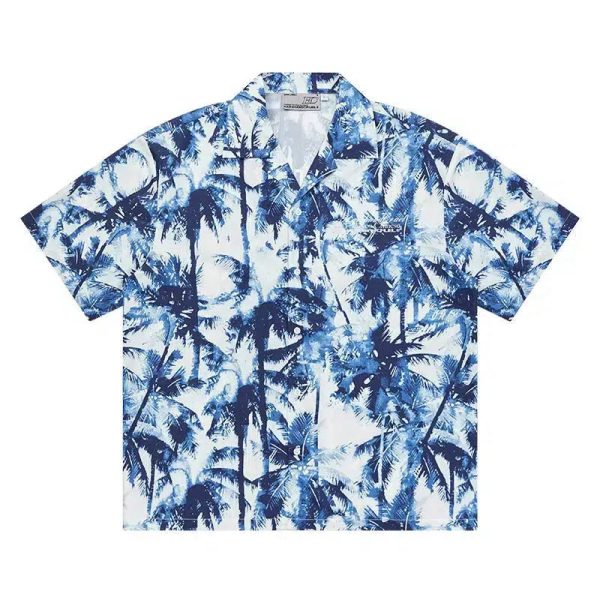 Tropical Palm Tree Print Shirt Online