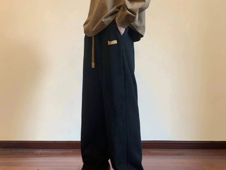 Casual Wide Leg Drape Sweatpants Online