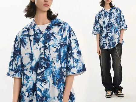 Tropical Palm Tree Print Shirt Online