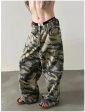 Camo Print Washed Jeans Supply