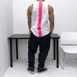 Vertical Stripe Athletic Vest on Sale