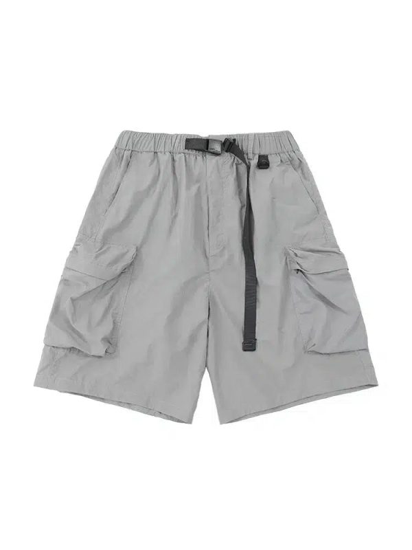 Wide Leg Pocket Cargo Shorts Fashion